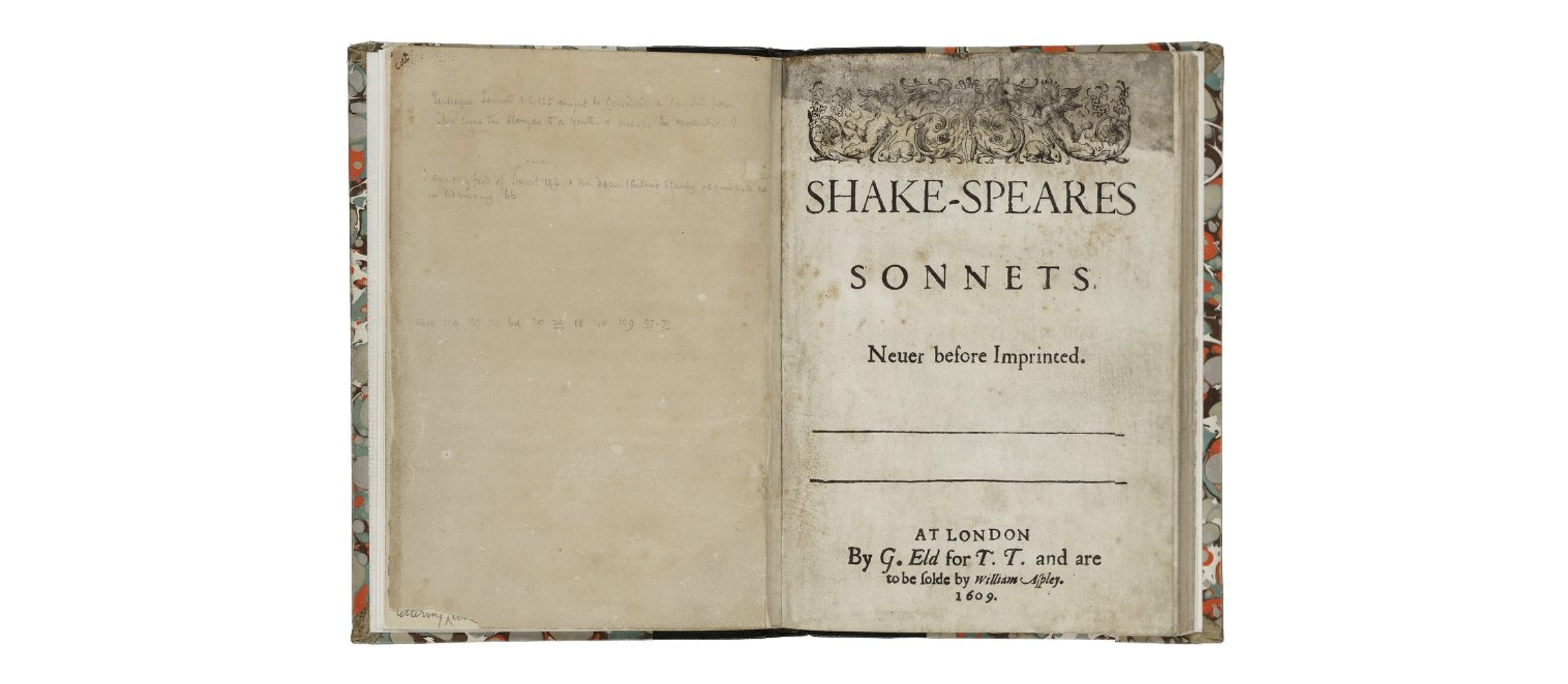 Shakespeares Sonnets 1609 1790 Editing Shakespeare 