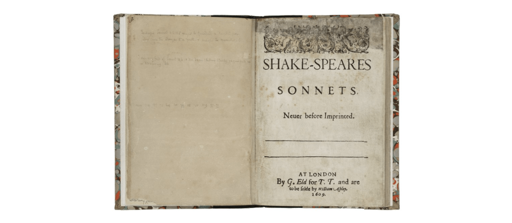 Shakespeare’s Sonnets 1609-1790